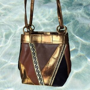 ✨️90's Vintage Metallic Patchwork Purse✨️